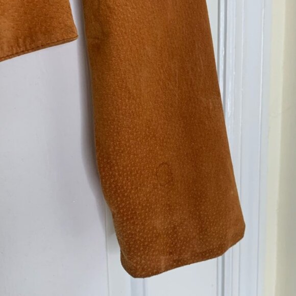 Vintage Rinzi International Collection 100% Leather Brown Suede Jacket & Top Set - Picture 8 of 15